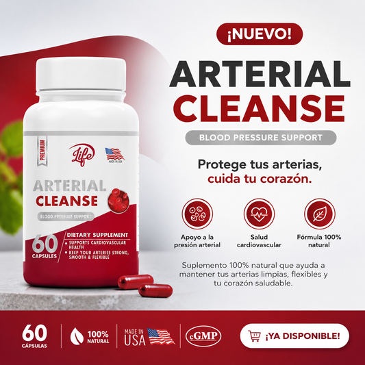 Arterial Cleanse 60 Cápsulas | Apoyo Natural para la Salud Cardiovascular ❤️